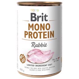 Brit Mono Protein Vådfoder Til Hunden med Kanin 400gr